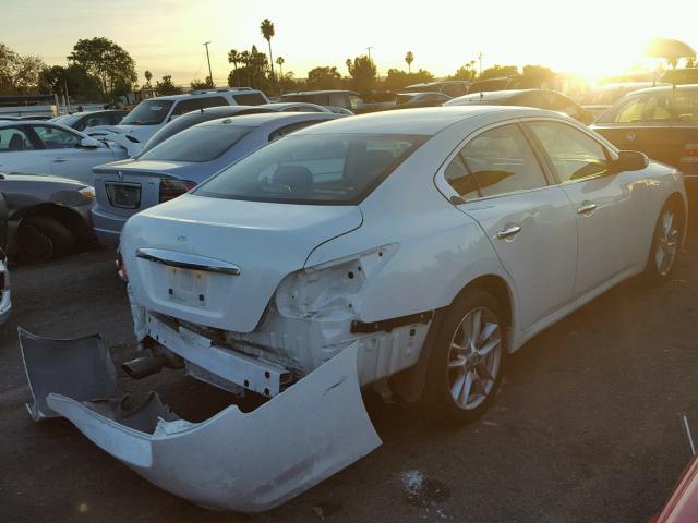 1N4AA5AP2EC456877 - 2014 NISSAN MAXIMA S WHITE photo 4