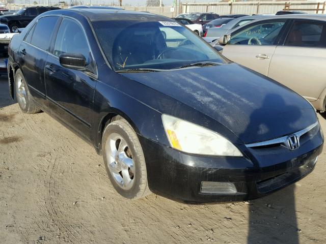 1HGCM66577A052805 - 2007 HONDA ACCORD EX BLACK photo 1