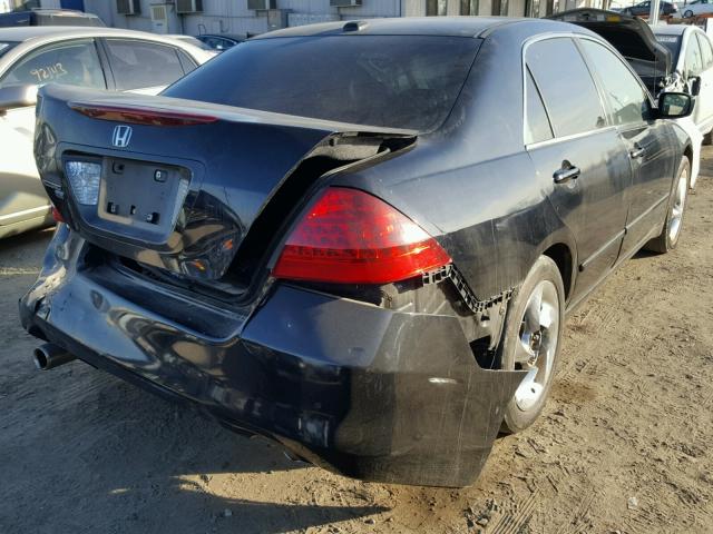 1HGCM66577A052805 - 2007 HONDA ACCORD EX BLACK photo 4