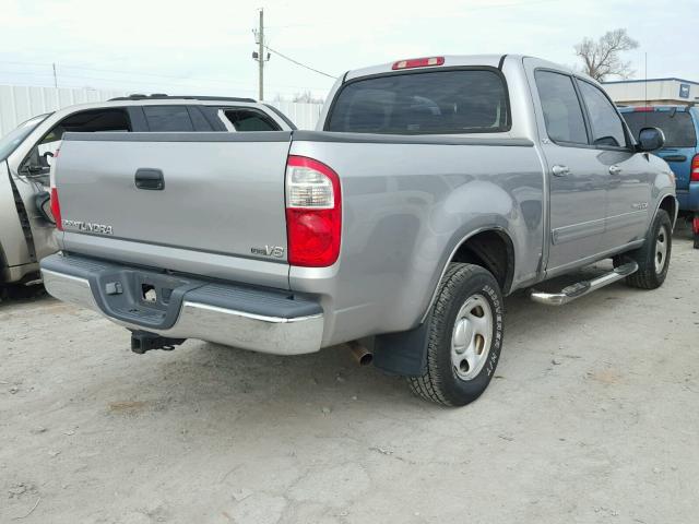 5TBET34105S465215 - 2005 TOYOTA TUNDRA DOU SILVER photo 4