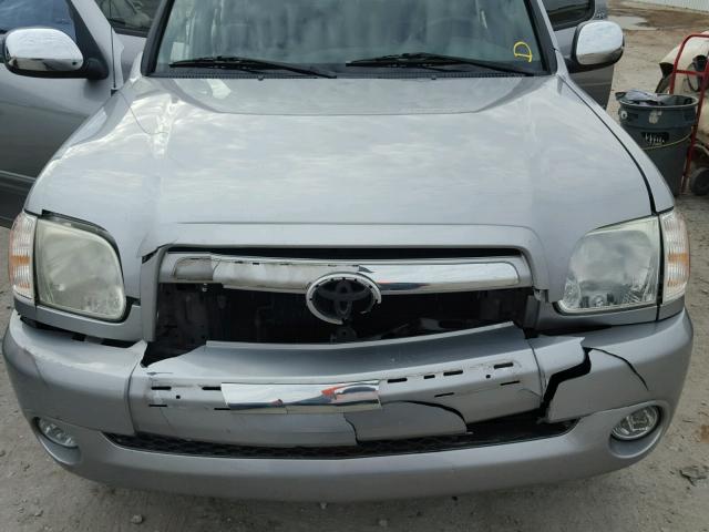 5TBET34105S465215 - 2005 TOYOTA TUNDRA DOU SILVER photo 7