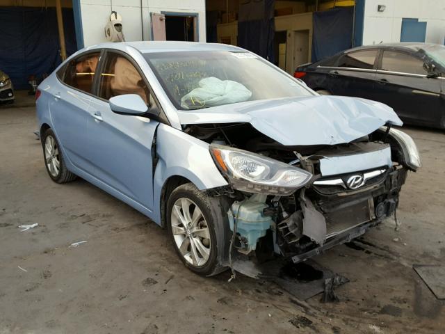 KMHCU4AE3CU125859 - 2012 HYUNDAI ACCENT GLS BLUE photo 1