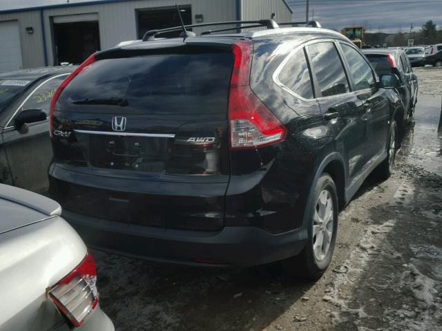 2HKRM4H75EH673770 - 2014 HONDA CR-V EXL BLACK photo 4