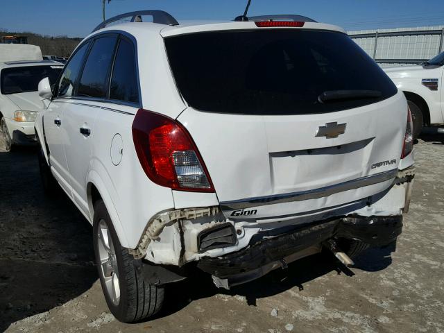 3GNAL4EK7DS566420 - 2013 CHEVROLET CAPTIVA LT WHITE photo 3