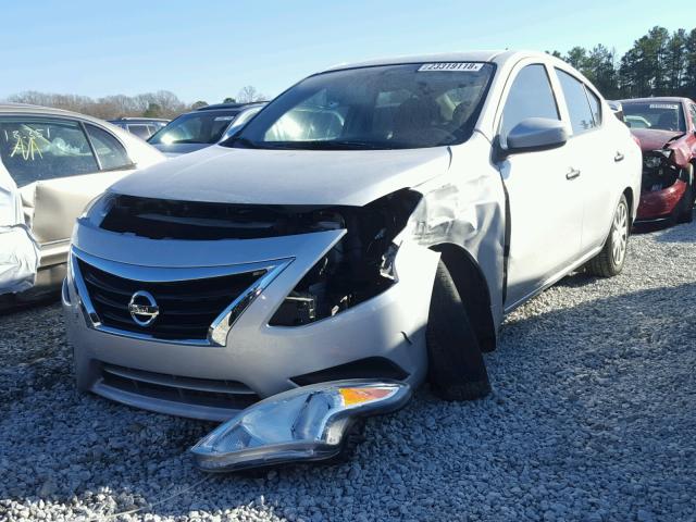 3N1CN7AP9GL827949 - 2016 NISSAN VERSA S SILVER photo 2