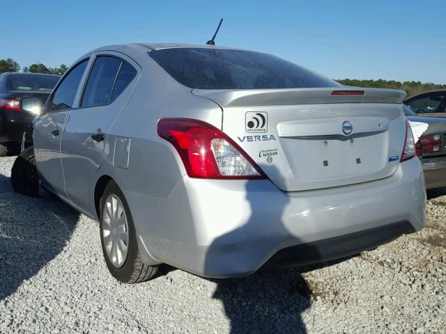 3N1CN7AP9GL827949 - 2016 NISSAN VERSA S SILVER photo 3