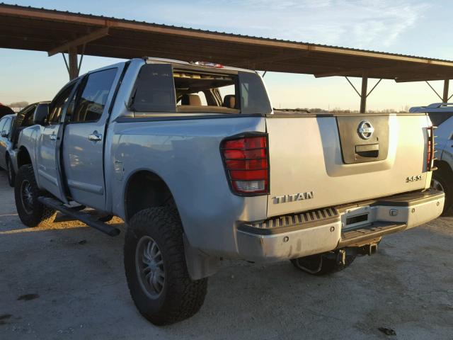 1N6AA07B96N517640 - 2006 NISSAN TITAN XE SILVER photo 3