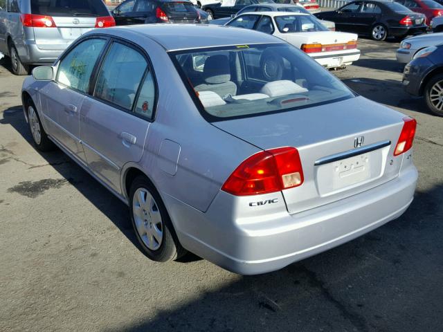 2HGES26791H595347 - 2001 HONDA CIVIC EX ვერცხლისფერი ფოტო 3