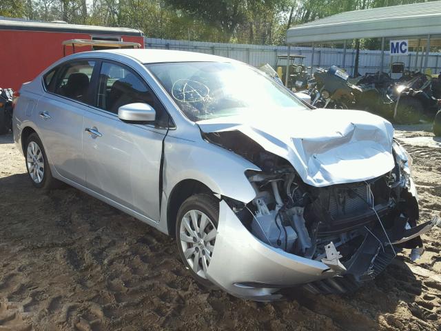 3N1AB7AP3EY224088 - 2014 NISSAN SENTRA S SILVER photo 1