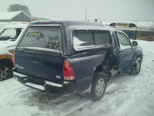 5TENX22NX6Z165648 - 2006 TOYOTA TACOMA BLUE photo 4