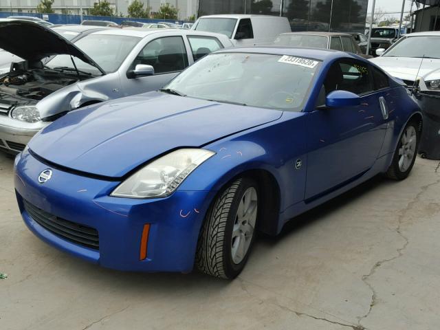 JN1AZ34D84T162703 - 2004 NISSAN 350Z COUPE BLUE photo 2