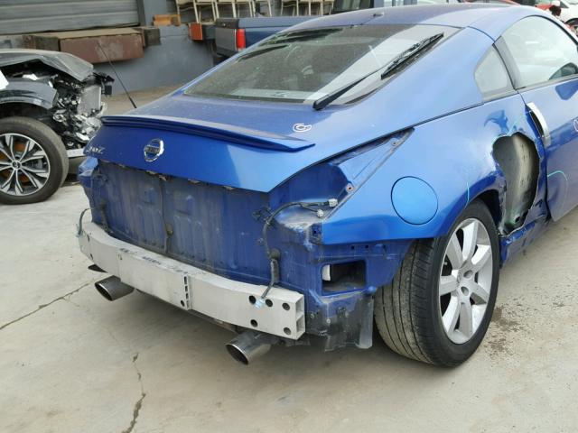 JN1AZ34D84T162703 - 2004 NISSAN 350Z COUPE BLUE photo 9