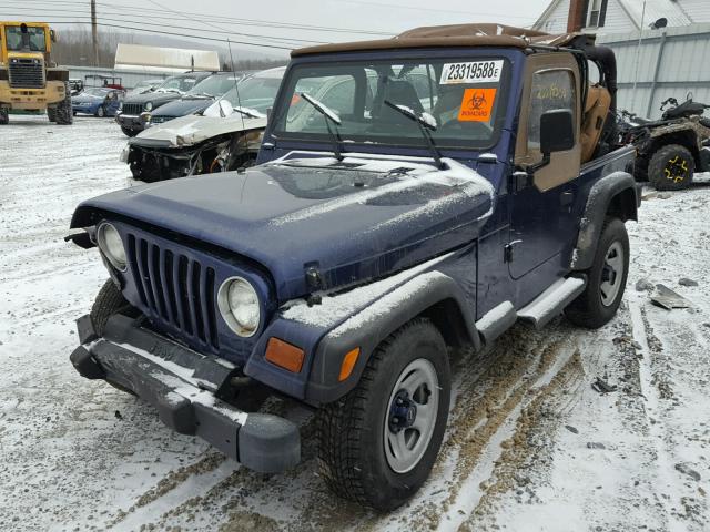 1J4FY29P7VP507114 - 1997 JEEP WRANGLER / BLUE photo 2