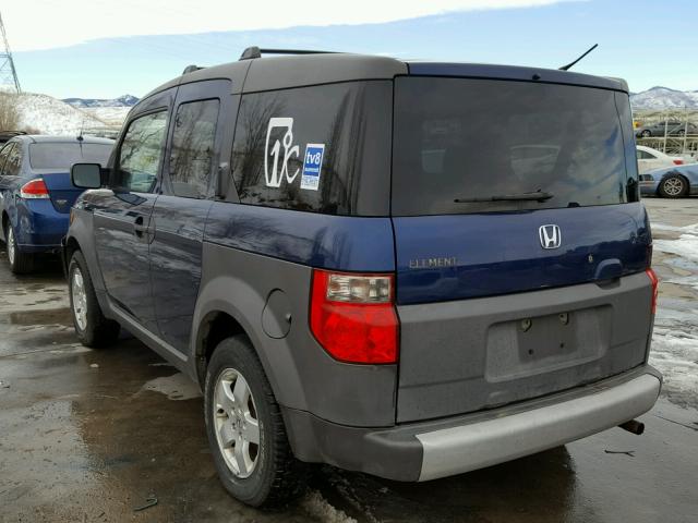 5J6YH28503L013772 - 2003 HONDA ELEMENT EX BLUE photo 3