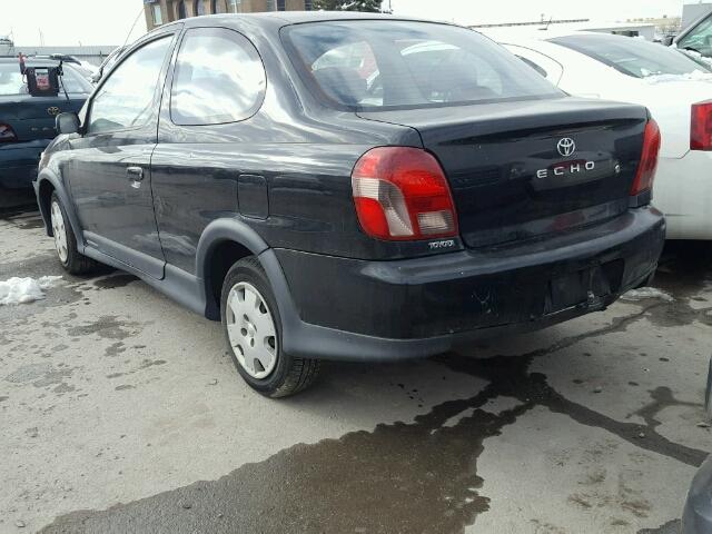 JTDAT1238Y0088557 - 2000 TOYOTA ECHO BLACK photo 3