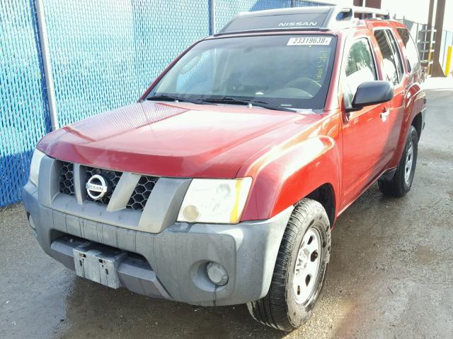 5N1AN08U48C527168 - 2008 NISSAN XTERRA OFF RED photo 2