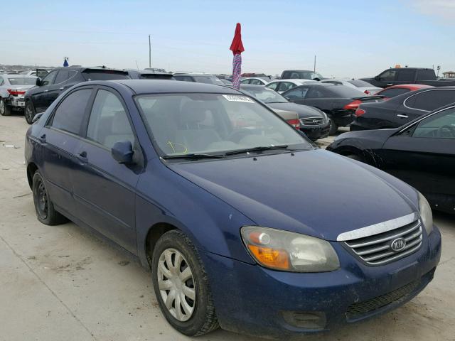 KNAFE221195605770 - 2009 KIA SPECTRA EX BLUE photo 1