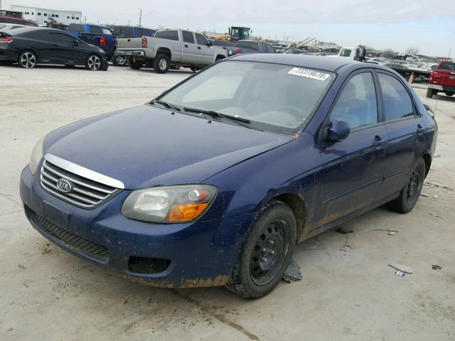 KNAFE221195605770 - 2009 KIA SPECTRA EX BLUE photo 2