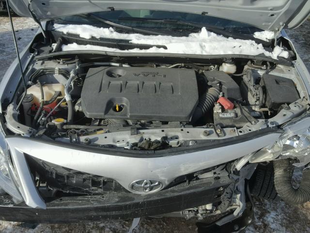 2T1BU4EE1DC124251 - 2013 TOYOTA COROLLA BA SILVER photo 7