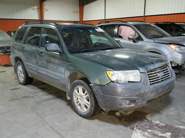 JF1SG63617H723137 - 2007 SUBARU FORESTER 2 GREEN photo 1