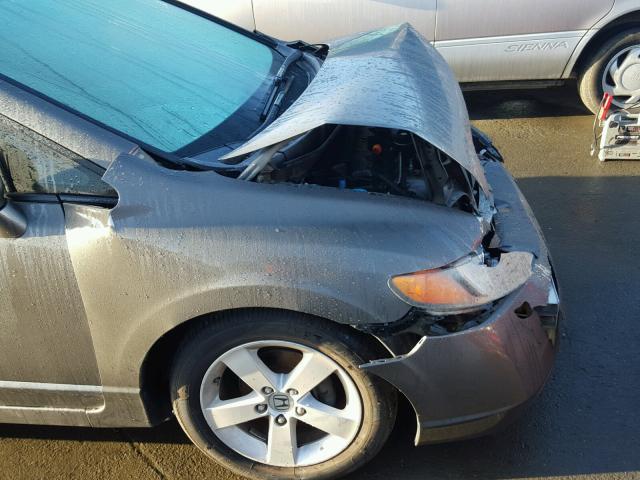 2HGFA16816H513208 - 2006 HONDA CIVIC EX ნაცრისფერი ფოტო 9