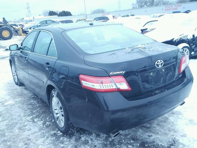 4T1BK3EK2BU132103 - 2011 TOYOTA CAMRY SE BLACK photo 3