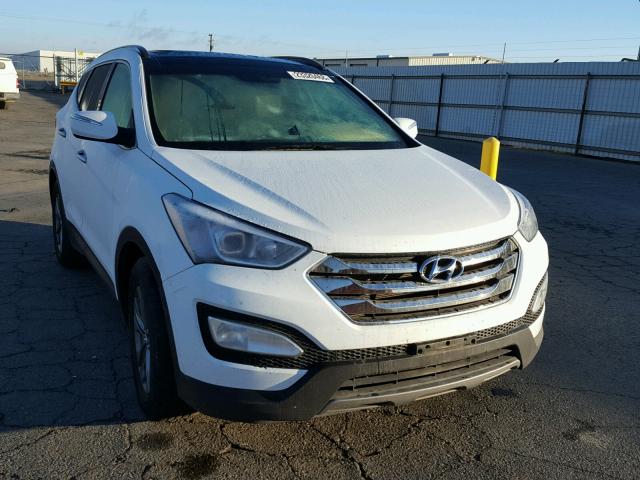 5XYZU3LB1EG227046 - 2014 HYUNDAI SANTA FE S WHITE photo 1