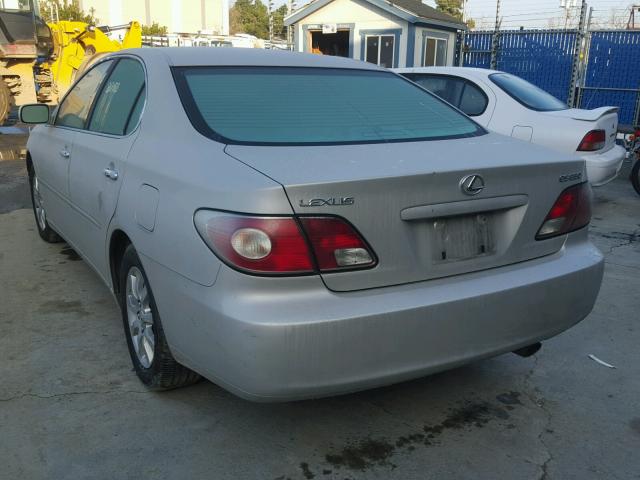 JTHBA30G545028470 - 2004 LEXUS ES 330 SILVER photo 3