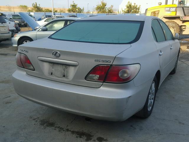 JTHBA30G545028470 - 2004 LEXUS ES 330 SILVER photo 4