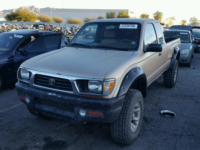 4TAWN72N2TZ197665 - 1996 TOYOTA TACOMA XTR TAN photo 2