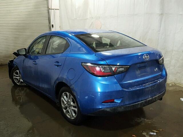 3MYDLBZV0GY125715 - 2016 TOYOTA SCION IA BLUE photo 3