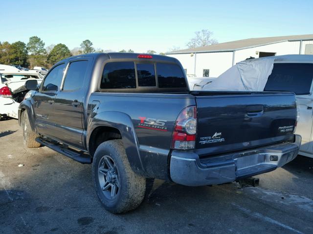 5TFJU4GN9DX029222 - 2013 TOYOTA TACOMA DOU GRAY photo 3