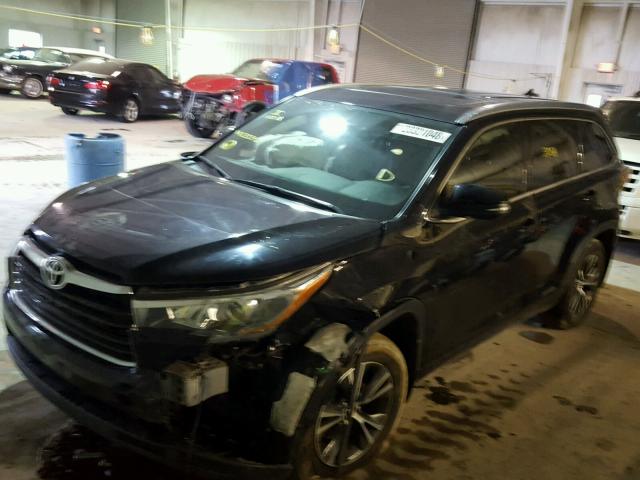 5TDJKRFH4GS232348 - 2016 TOYOTA HIGHLANDER BLACK photo 2