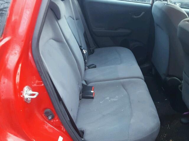 JHMGE8H30CC031683 - 2012 HONDA FIT RED photo 6