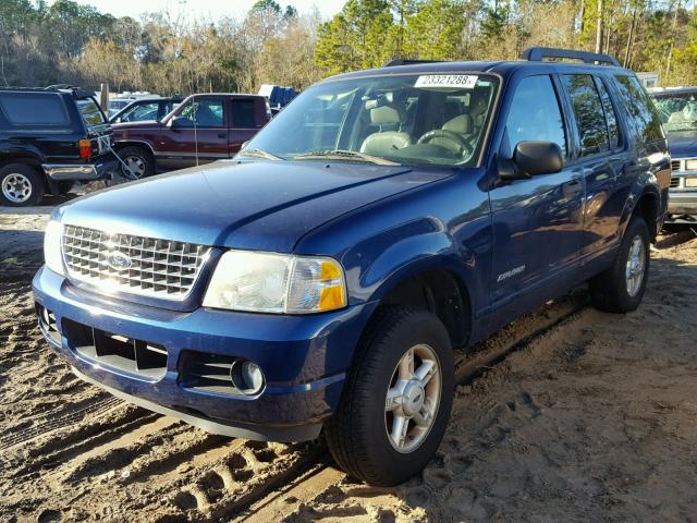 1FMZU63K05UB29122 - 2005 FORD EXPLORER X BLUE photo 2