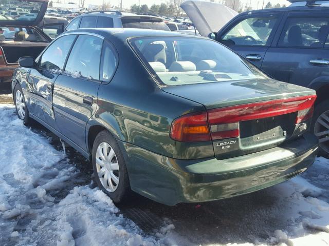 4S3BE635917206379 - 2001 SUBARU LEGACY L GREEN photo 3