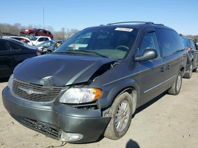 2C8GP64L52R798052 - 2002 CHRYSLER TOWN & COU GREEN photo 2