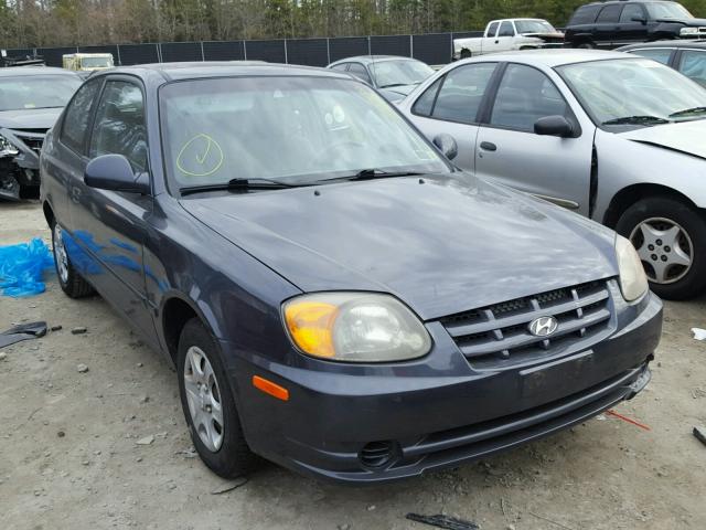 KMHCG35C45U362258 - 2005 HYUNDAI ACCENT GS BLUE photo 1