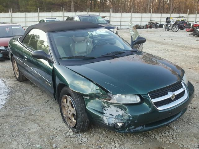 3C3EL55H6WT213236 - 1998 CHRYSLER SEBRING JX GREEN photo 1