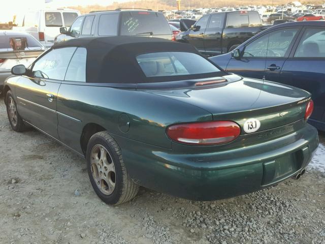 3C3EL55H6WT213236 - 1998 CHRYSLER SEBRING JX GREEN photo 3