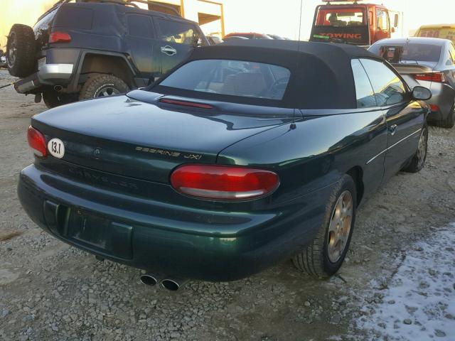 3C3EL55H6WT213236 - 1998 CHRYSLER SEBRING JX GREEN photo 4