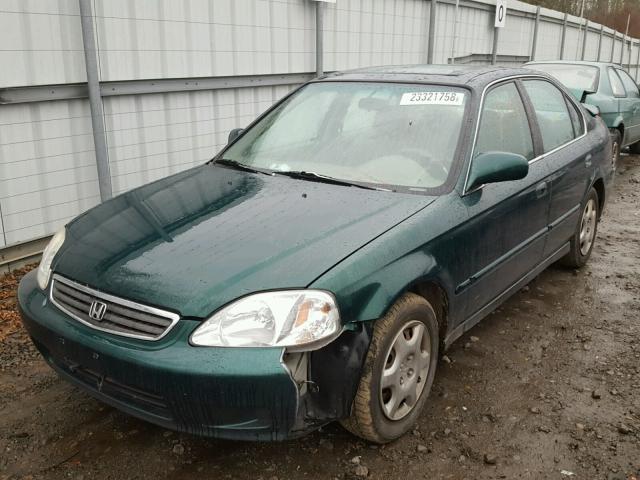 1HGEJ8644XL023206 - 1999 HONDA CIVIC EX GREEN photo 2