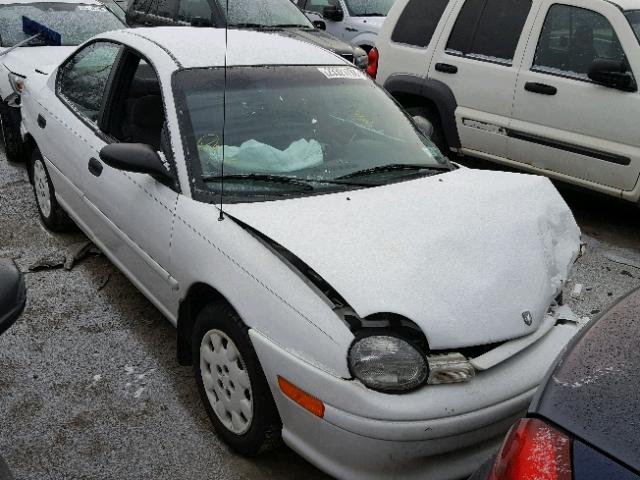 1B3ES47C9WD523219 - 1998 DODGE NEON HIGHL WHITE photo 1