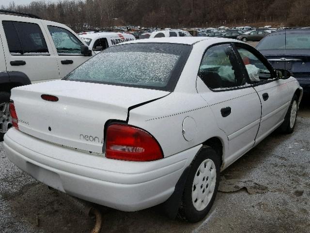 1B3ES47C9WD523219 - 1998 DODGE NEON HIGHL WHITE photo 4