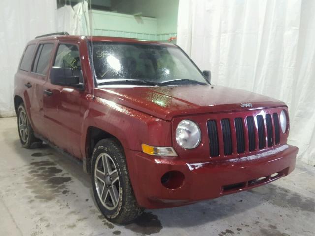 1J8FF28W78D792299 - 2008 JEEP PATRIOT SP RED photo 1