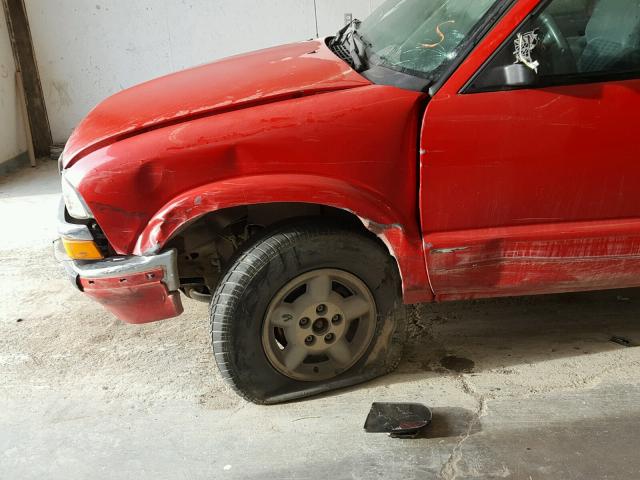 1GNDT13W9Y2344349 - 2000 CHEVROLET BLAZER RED photo 9