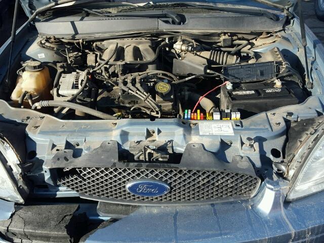 1FAFP53285A182022 - 2005 FORD TAURUS SE BLUE photo 7