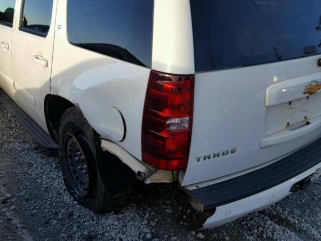 1GNFK13008R118991 - 2008 CHEVROLET TAHOE K150 WHITE photo 9