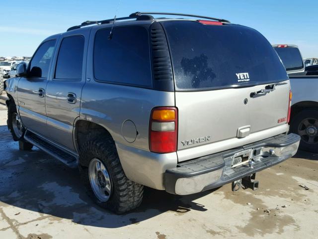 1GKEC13T11R194340 - 2001 GMC YUKON BEIGE photo 3