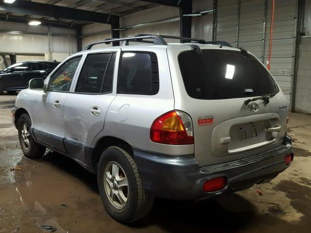 KM8SC83DX1U135098 - 2001 HYUNDAI SANTA FE G SILVER photo 3